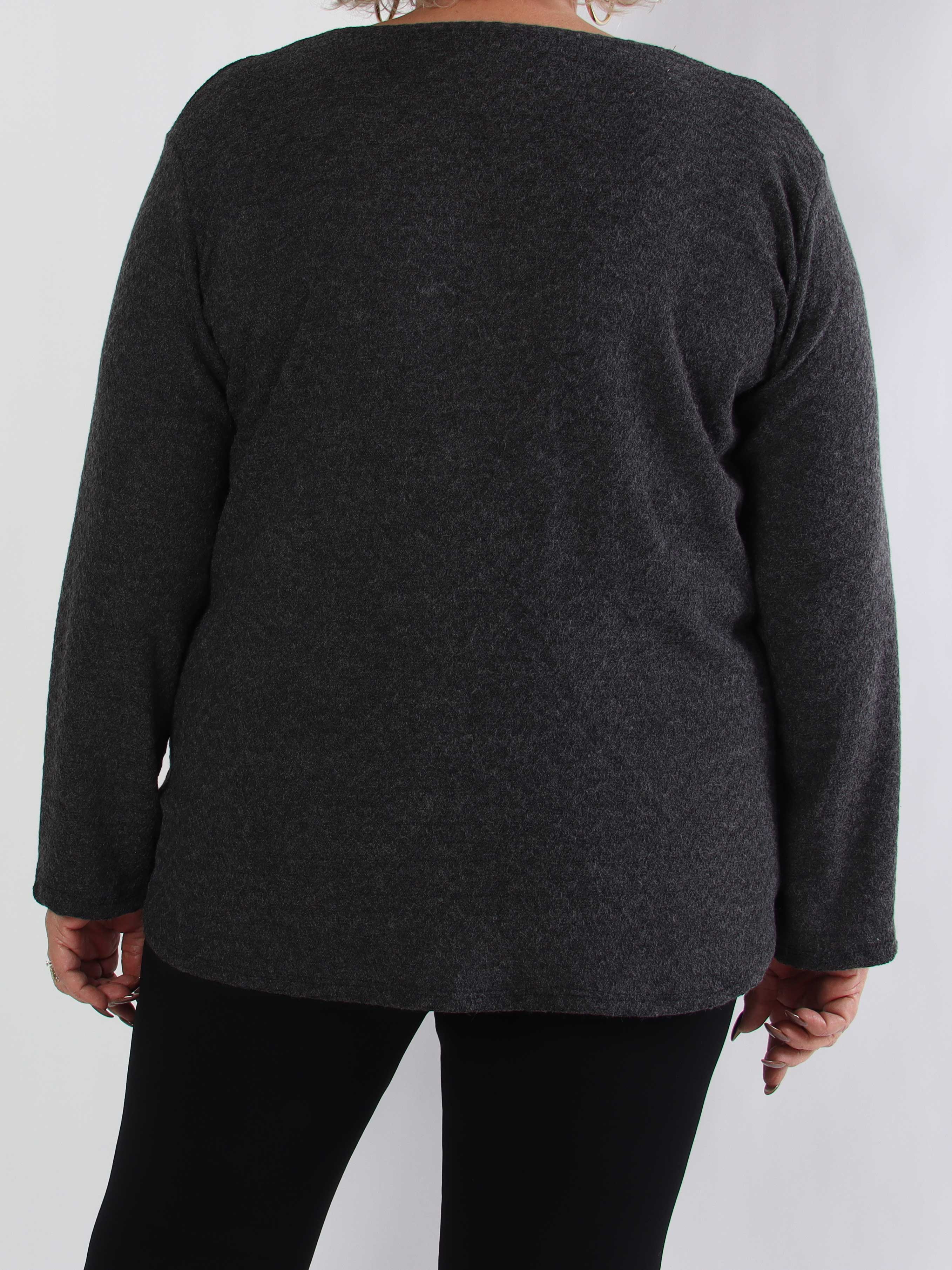 Dido - Plus size tunika i let strik med lynlås